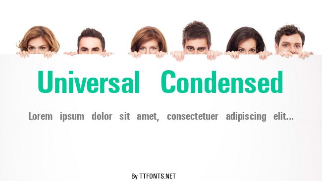 Universal Condensed example